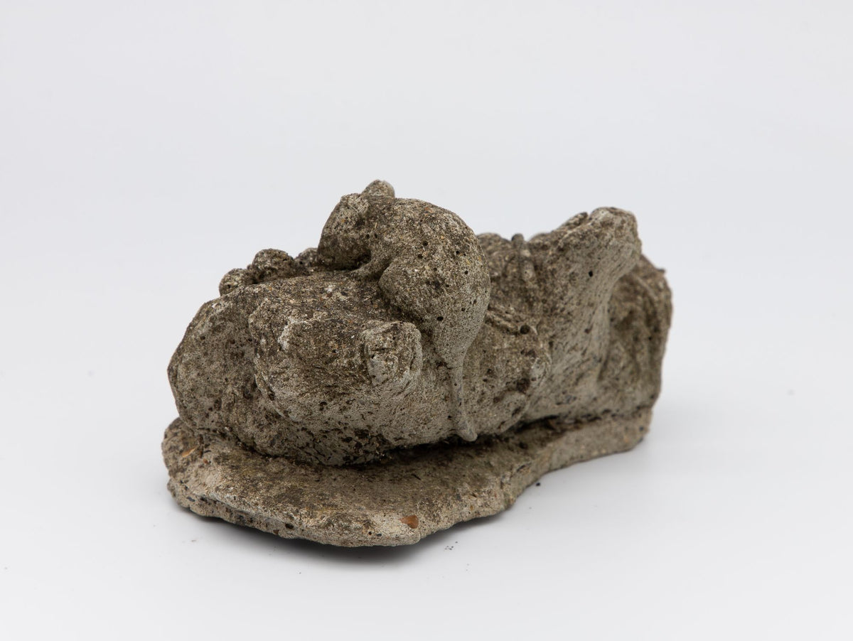 Reconstituted Stone Family of Mice Garden Ornament, England 20th C.
