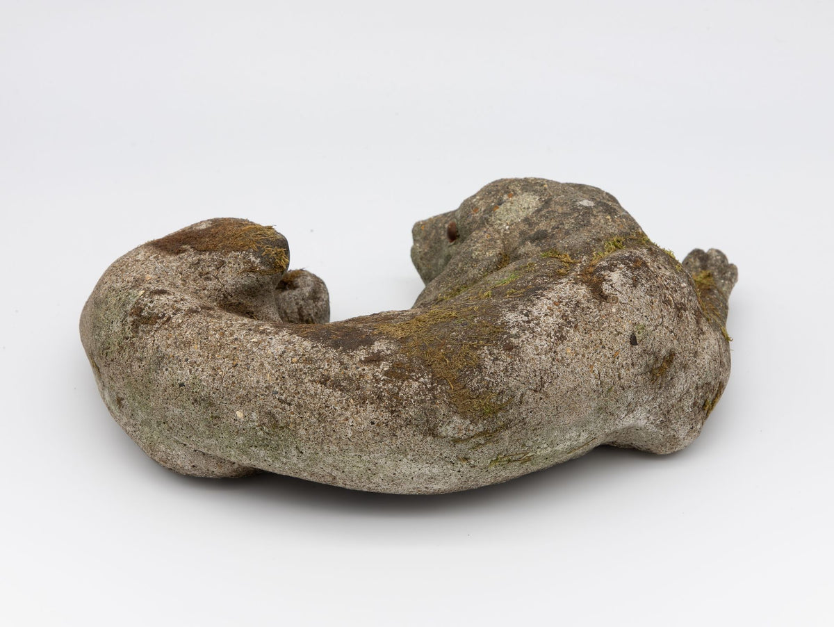 Reconstituted Stone Dog Spaniel Garden Ornament, England 20th Century