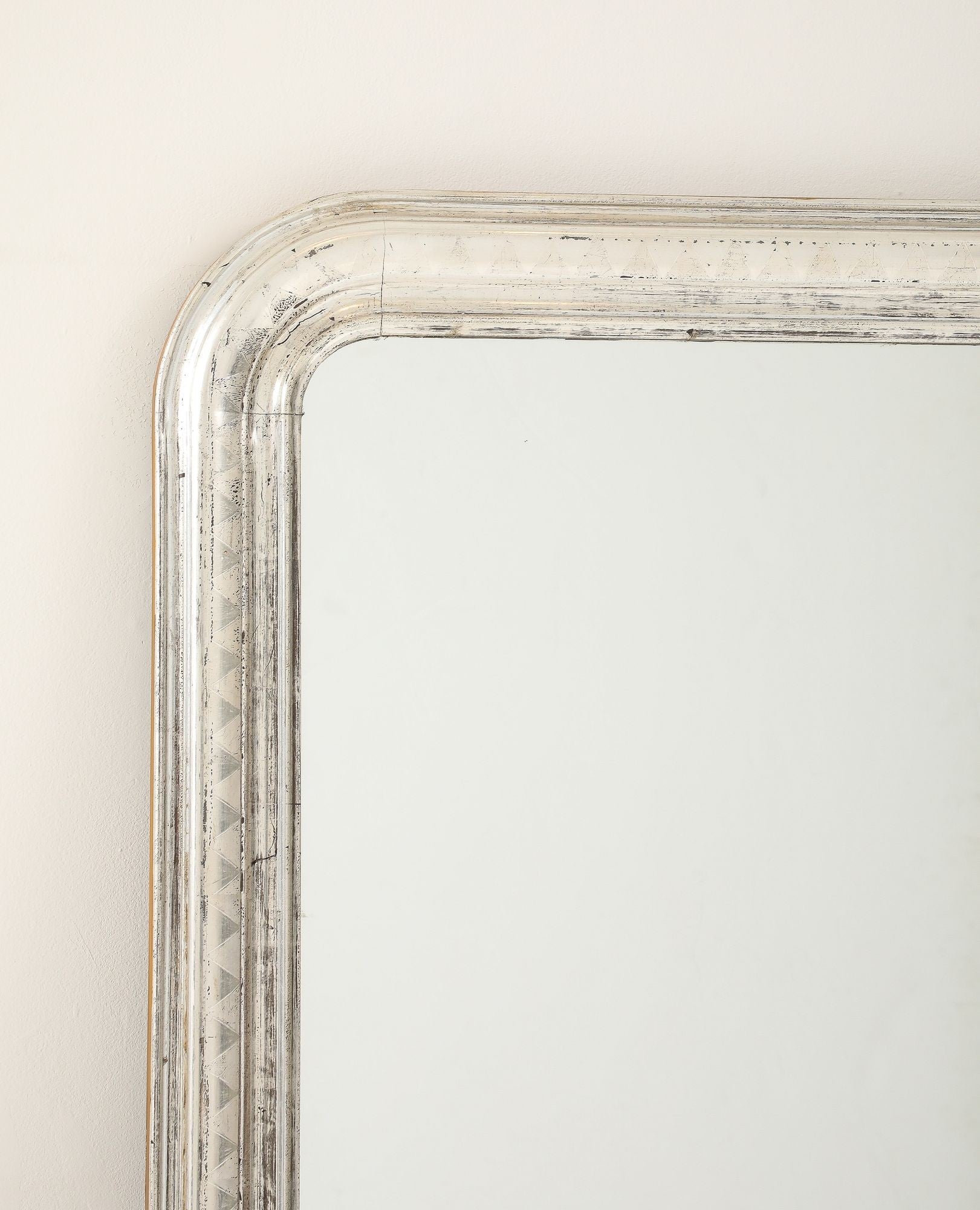 French Silver Gilt Louis Philippe Mirror, Late 19th C.