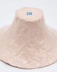 Pink Ceramic Bowl with Pearl Luster Stripe, 21st Century