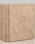 Tessalated Travertine Cabinet, Late 20th C