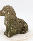 Vintage Reconsitituted Stone Spaniel Puppy or Dog Garden Ornament, Mid 20th C.