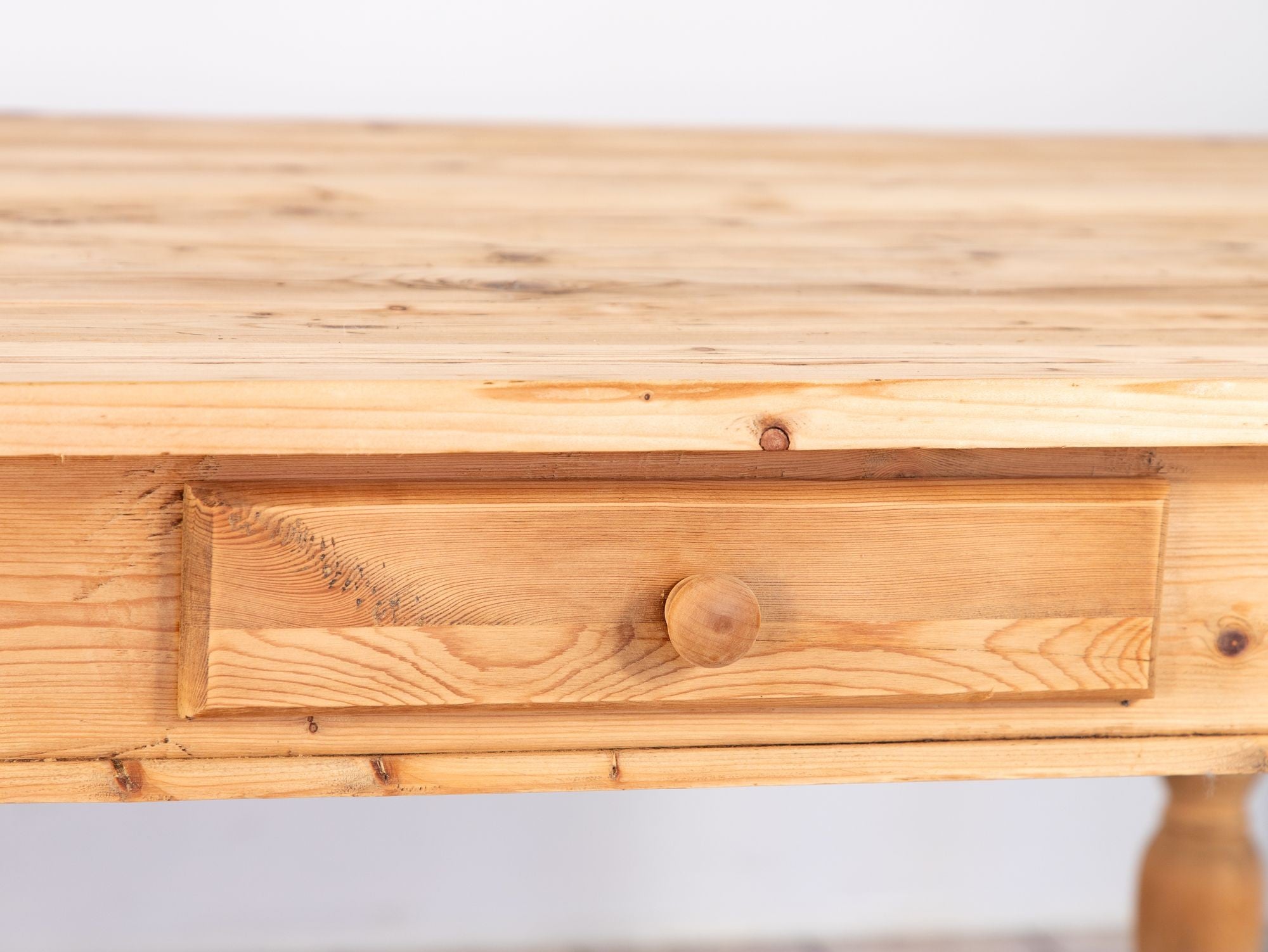 Vintage Pine Farmhouse Table, USA 1960s
