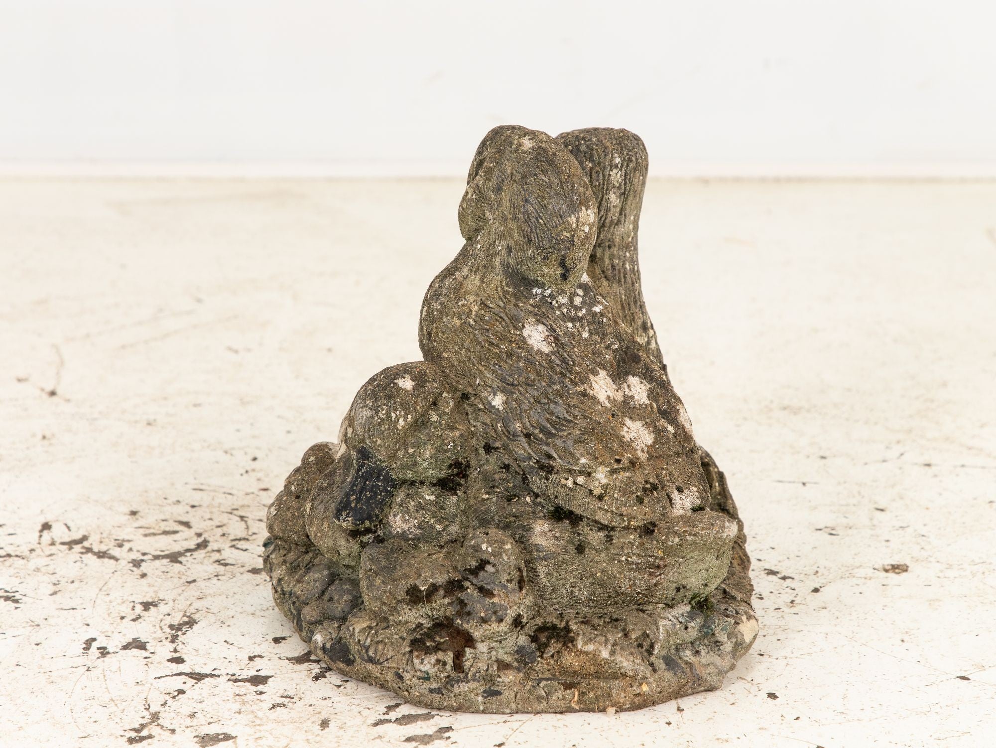 Concrete Duck and Ducklings Garden Ornament, French 20th Century