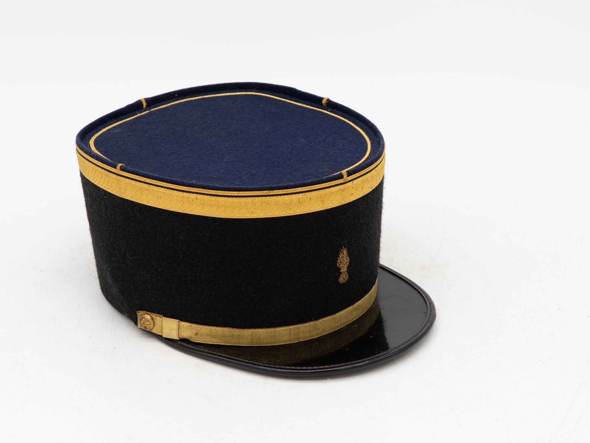 Vintage French Military Academy Officers Hat, Mid Century