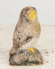 Vintage Stone Owl Garden Ornament