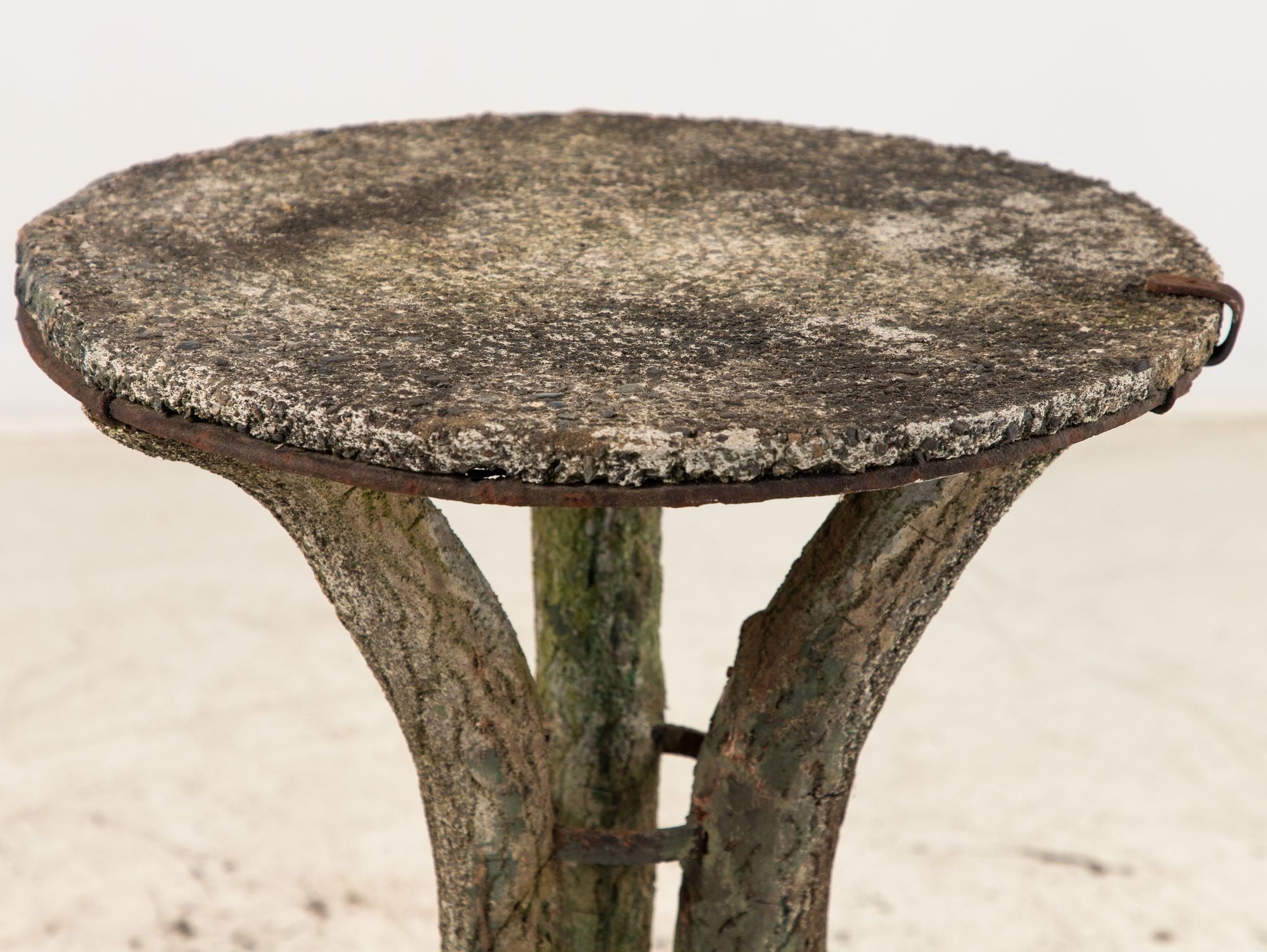 Faux Bois Reconstituted Stone Table, Scotland Early 20th C.