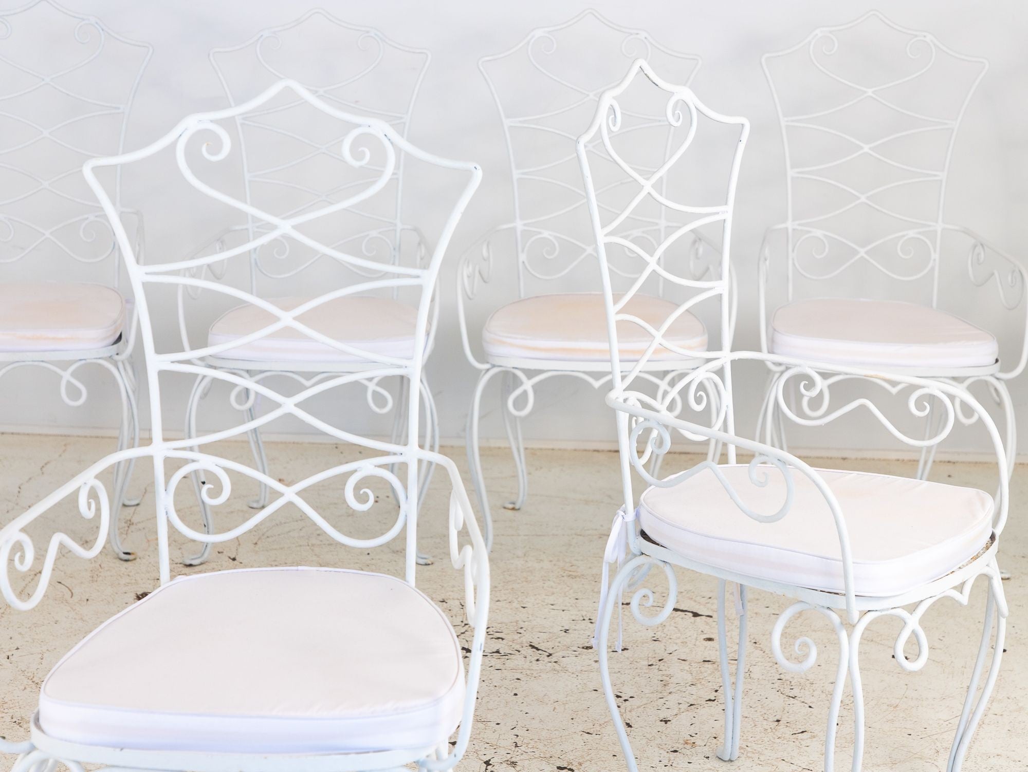 Rene Drouet French Bistro Chairs, Mid 20th Century, Pair