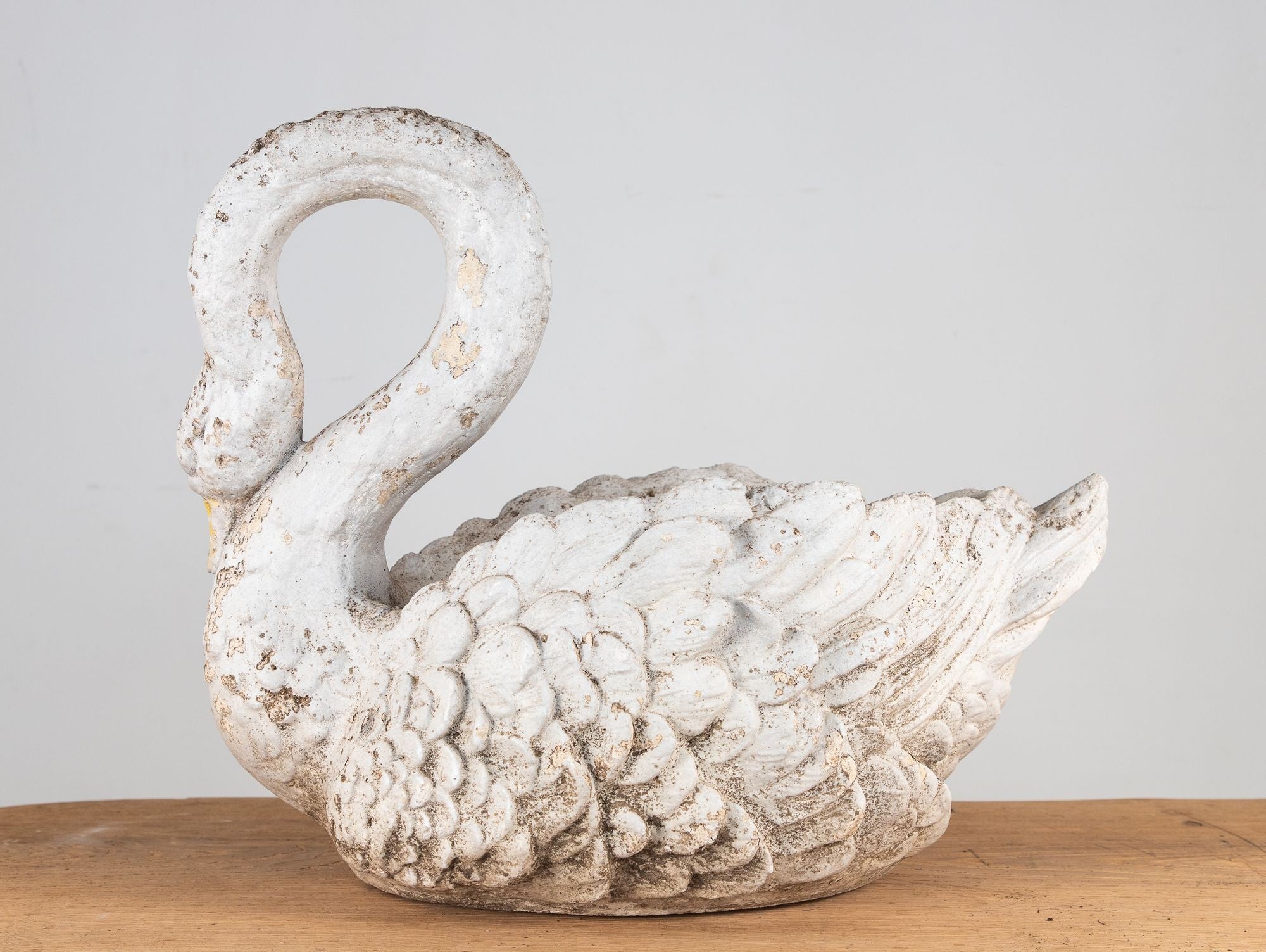 Reconstituted Stone Swan Planter, English Early 20th Century