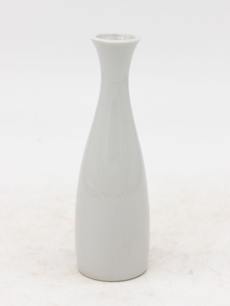 Collection of Three White Single Bud Vases, French Early 21st C.