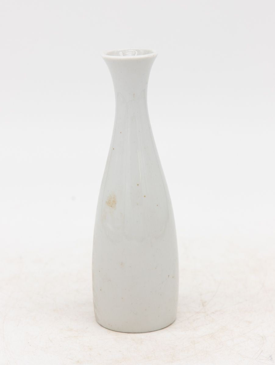 Collection of Three White Single Bud Vases, French Early 21st C.