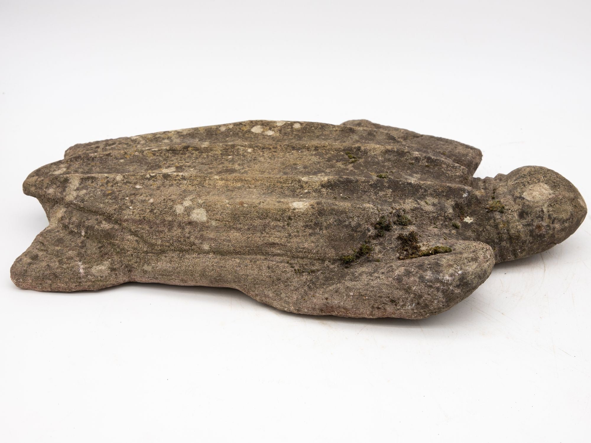 Vintage Reconstituted Stone Turtle Garden Ornament, England mid 20th Century