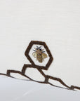 Aandaz Bee Honeycomb Linen 20x20 pillow