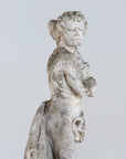Weathered Stone Hercules Garden Statue, France Mid 20th C.