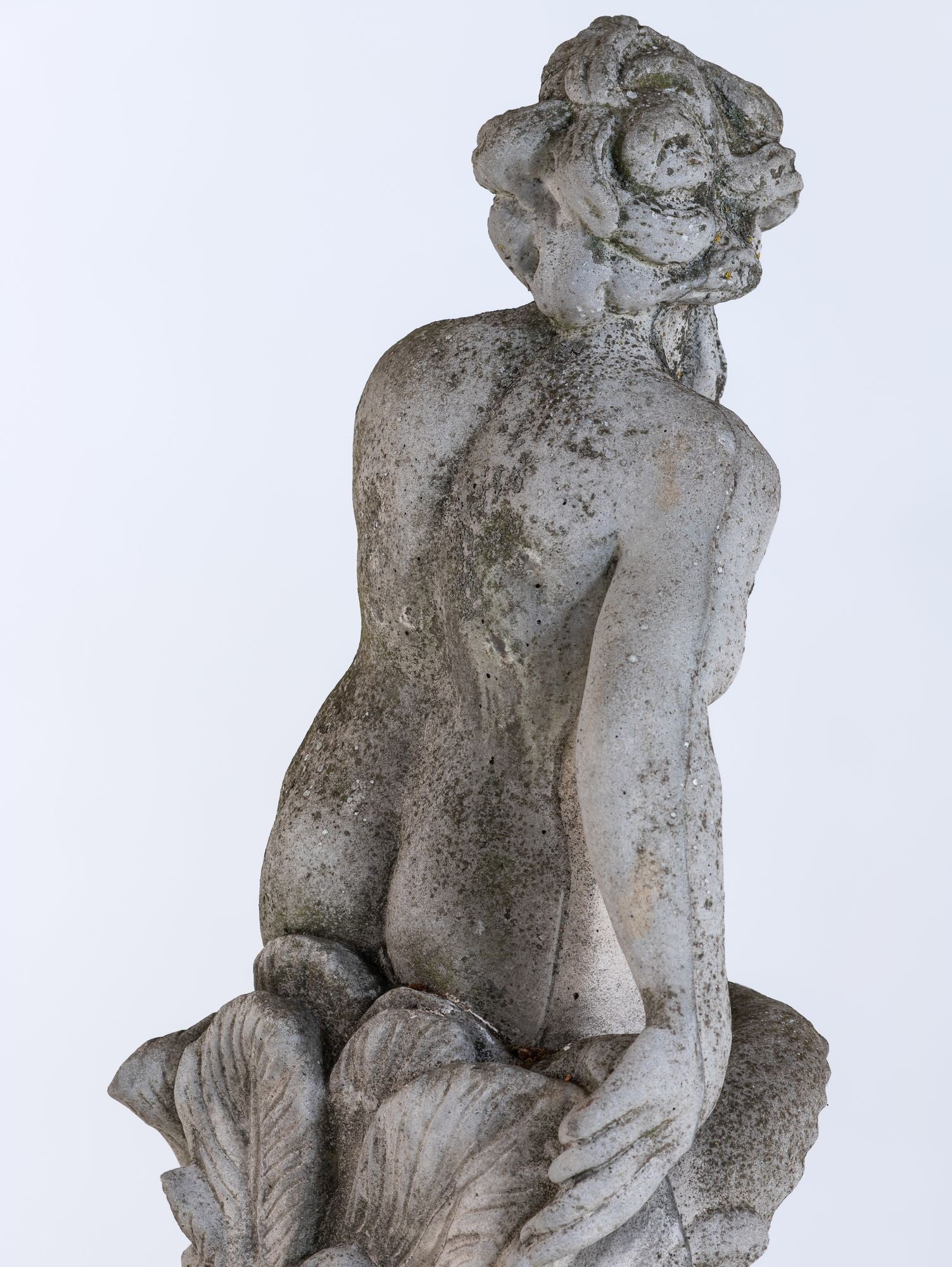 Limestone Garden Figure of Standing Neptune or Poseidon, Denmark circa 1930–50