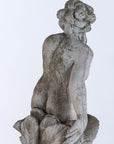 Limestone Garden Figure of Standing Neptune or Poseidon, Denmark circa 1930–50