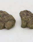 Pair of Reconstituted Stone Frog Garden Ornaments, England 1970s