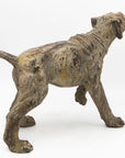 Terracotta Hunting Hound Pointer Dog Statue, Early 20th C.