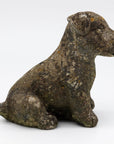 Reconsitituted Stone Puppy or Dog Garden Ornament, England Mid 20th C.