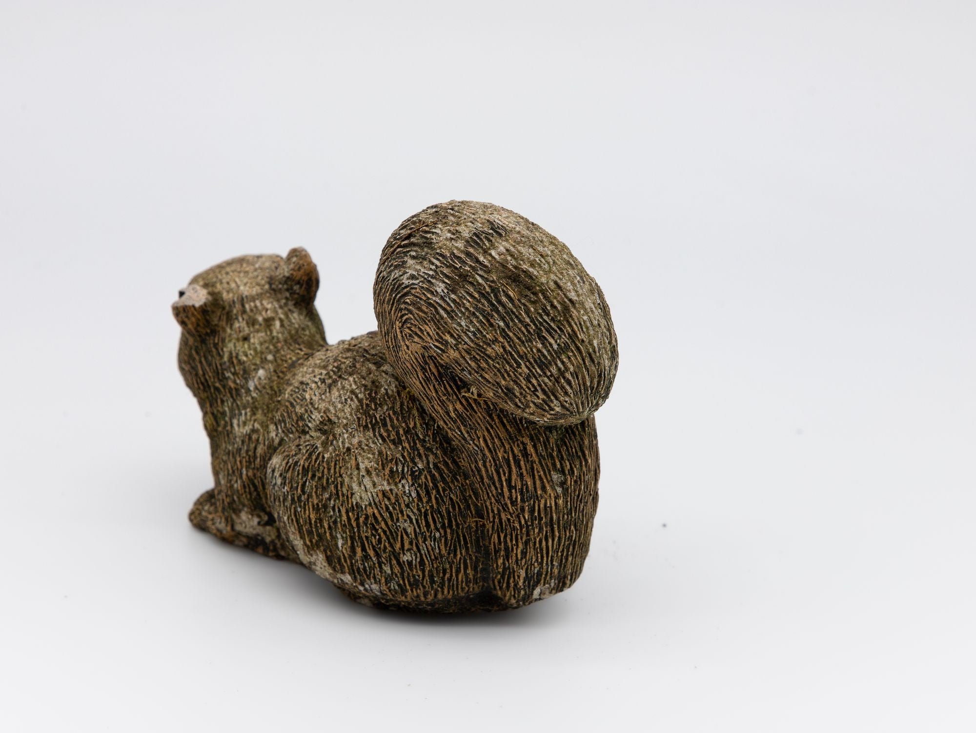 Composite Stone Squirrel Garden Ornament, English 20th Century