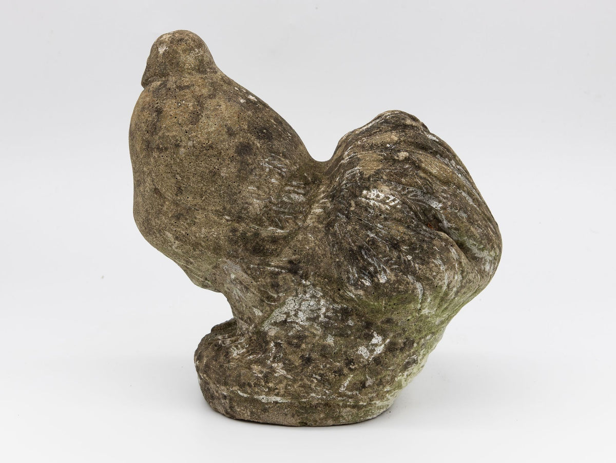 Reconstituted Stone Dove Garden Ornament, English Mid 20th C,
