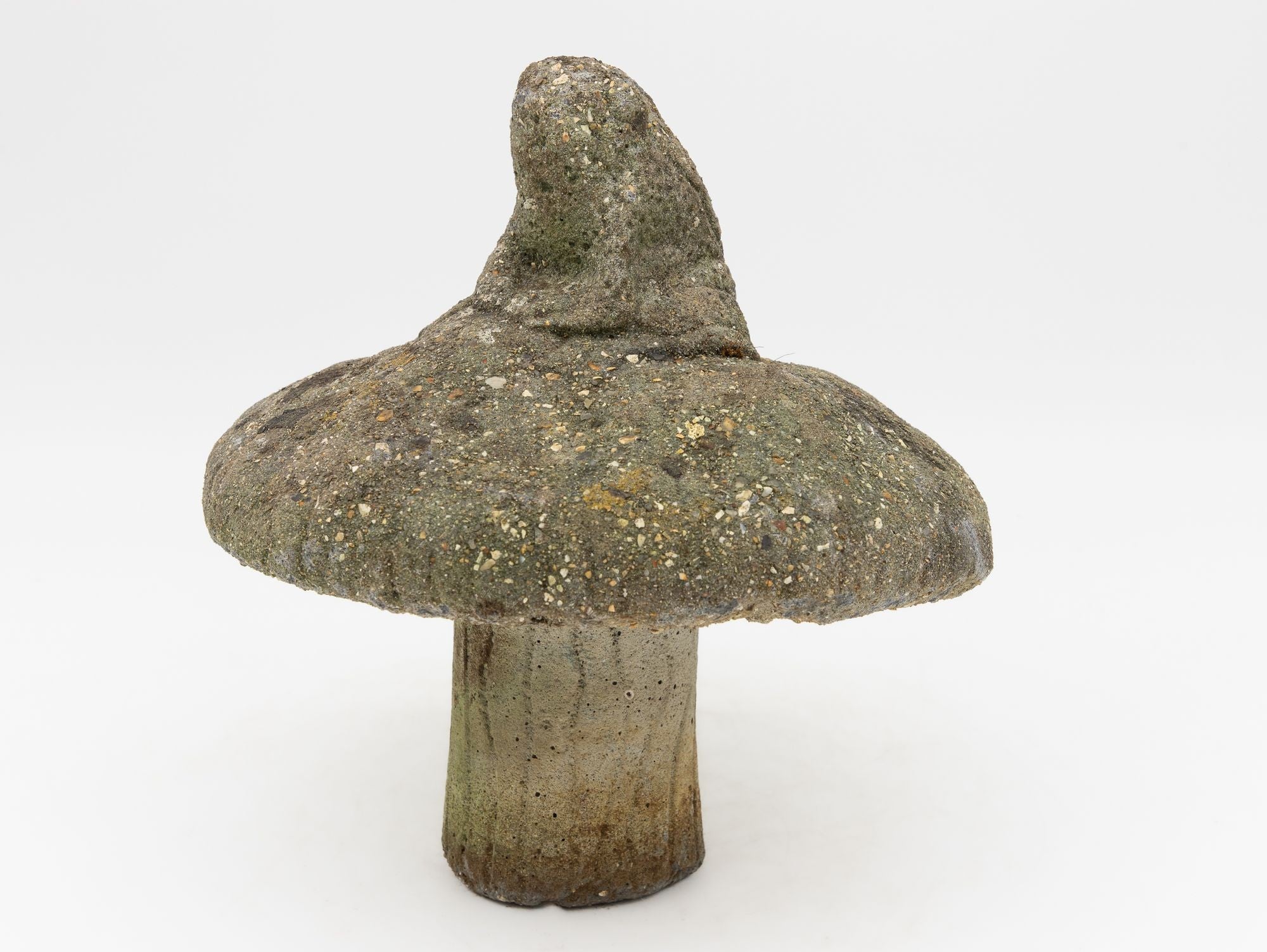 Composite Stone Toadstool Garden Ornament, English Mid 20th C.