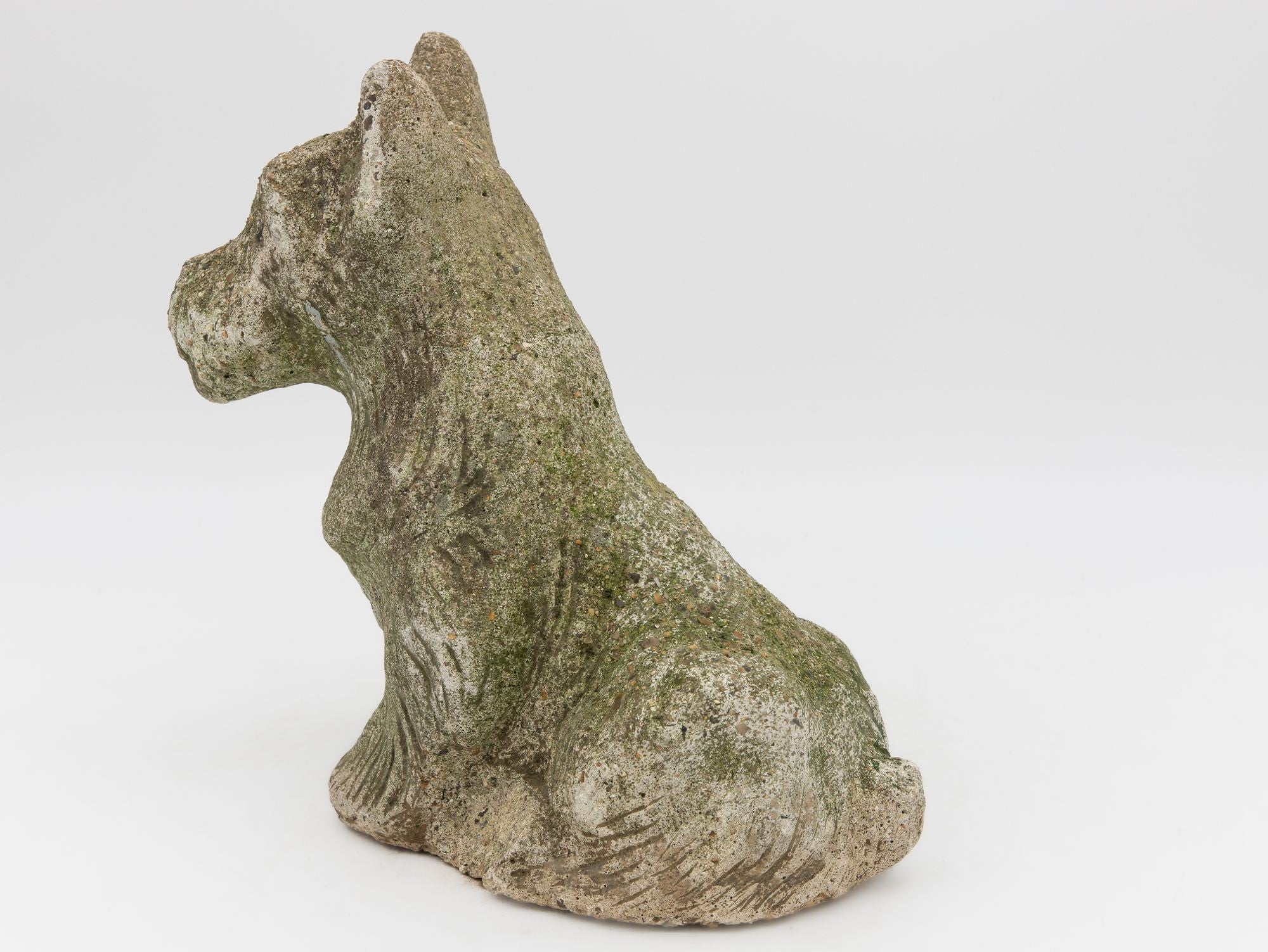 Composite Stone Scottie or Westie Dog, English Mid 20th C.