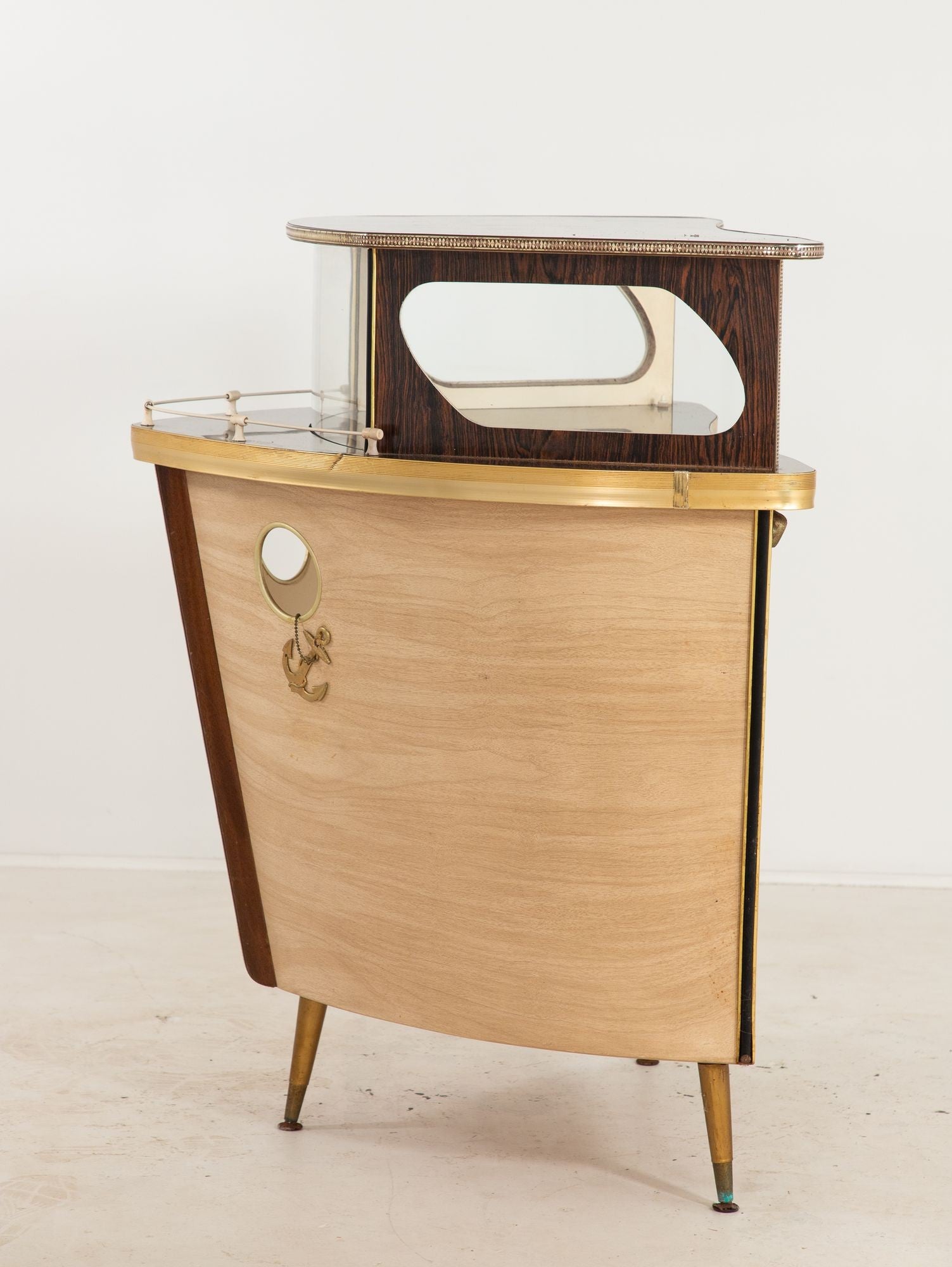 1960s Cocktail Bar in the Shape of a Boat Bow, England 1960s