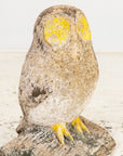 Vintage Stone Owl Garden Ornament