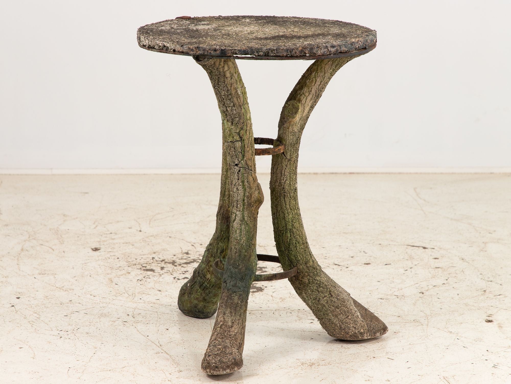 Faux Bois Reconstituted Stone Table, Scotland Early 20th C.