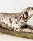 Vintage English Reconsitituted Stone Dalmatian Dog Garden Ornament, Mid 20th C.