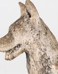 Large Concrete Shepherd Dog Garden Ornament, English mid 20th Century