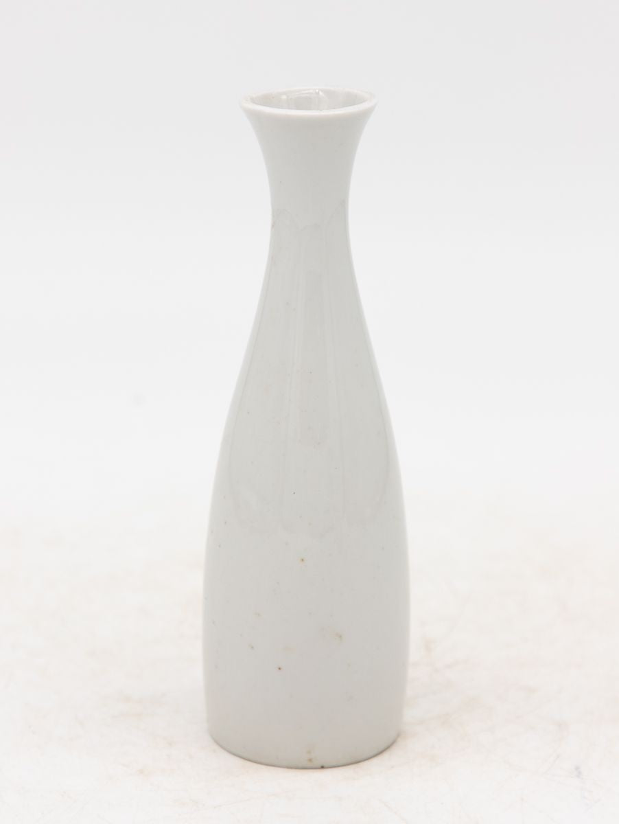 Collection of Three White Single Bud Vases, French Early 21st C.