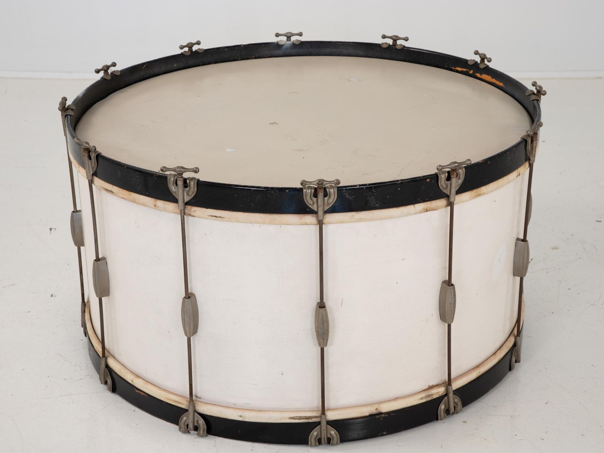 Mid 20th Century White Drum