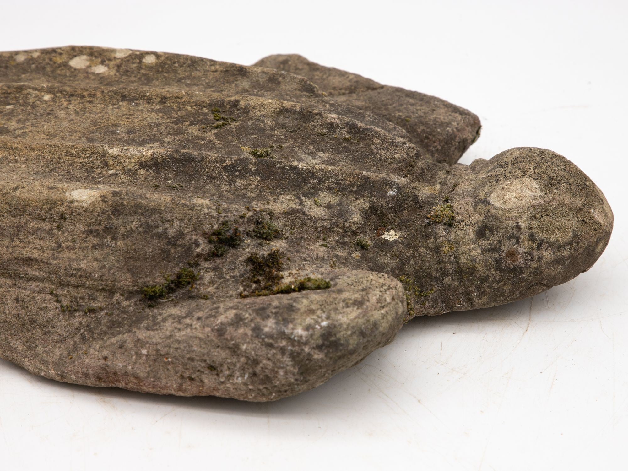 Vintage Reconstituted Stone Turtle Garden Ornament, England mid 20th Century