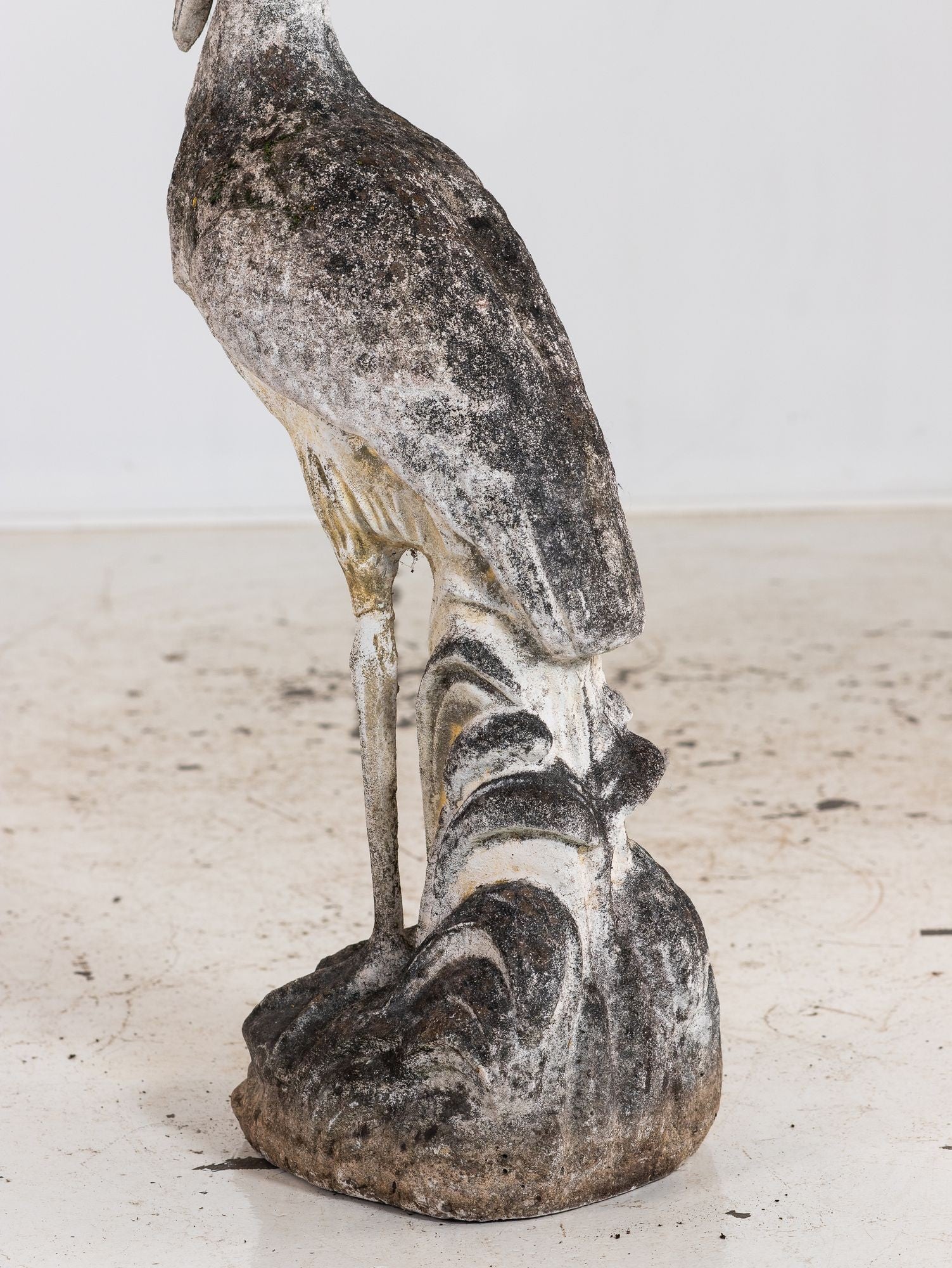 Reconstituted Heron or Crane Sculpture, French 1950s–60s