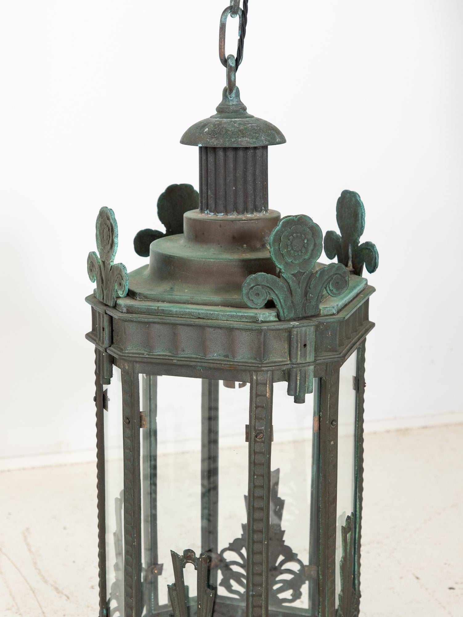 Bronze Art Deco Lantern, Circa 1920-30s