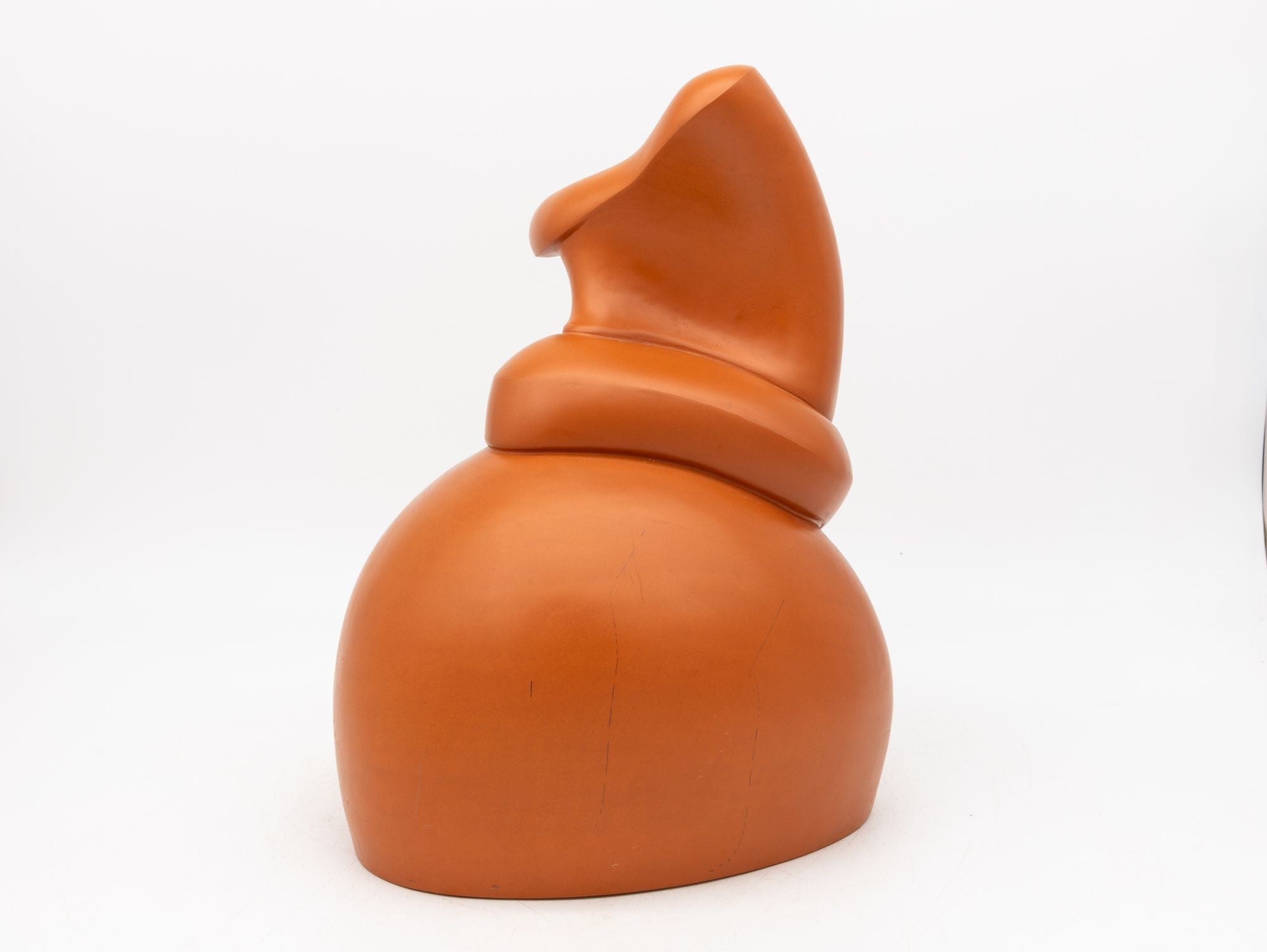 Modern Sculptural Terracotta Vase, England 1980s