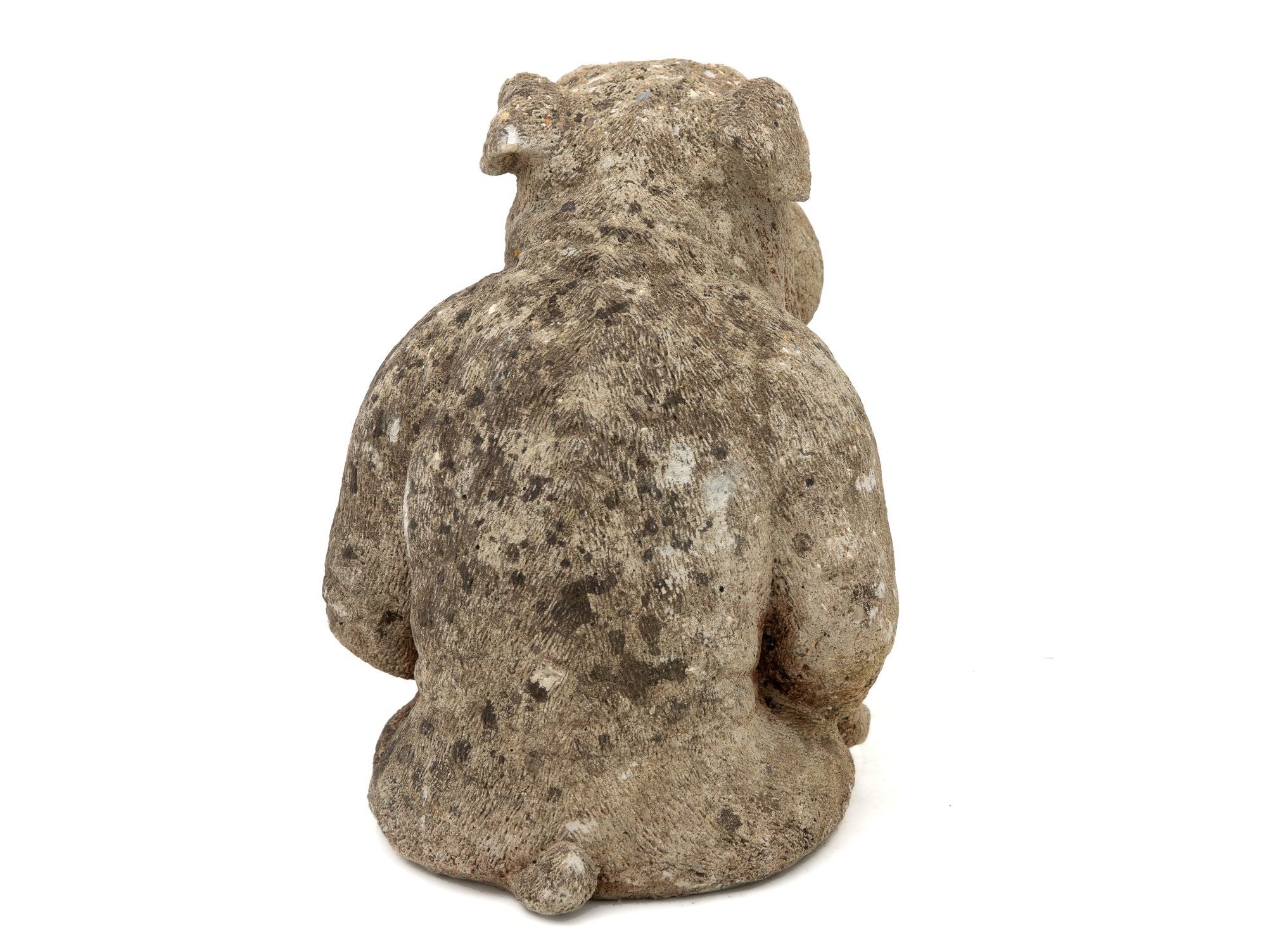 English Bulldog Garden Statue, English Mid 20th C.