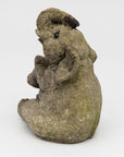 Composite Stone Elephant Garden Statue, England Late 20th C.