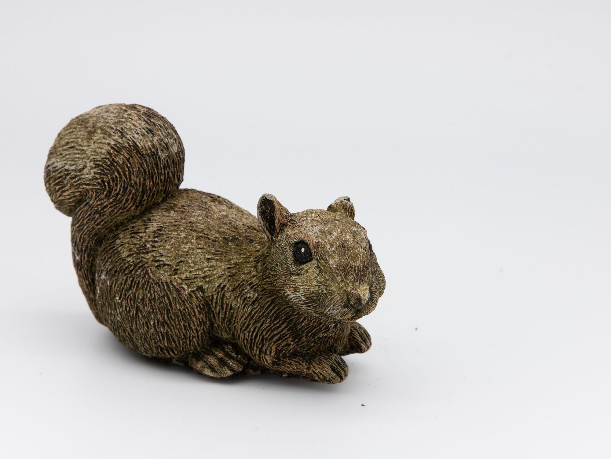 Composite Stone Squirrel Garden Ornament, English 20th Century