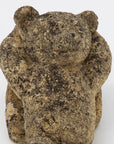 Reconstituted Stone Teddy Bear Garden Ornament, England 20th Century