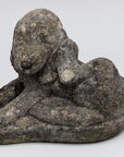 Reconstituted Stone Dog Spaniel Garden Ornament, England 20th Century