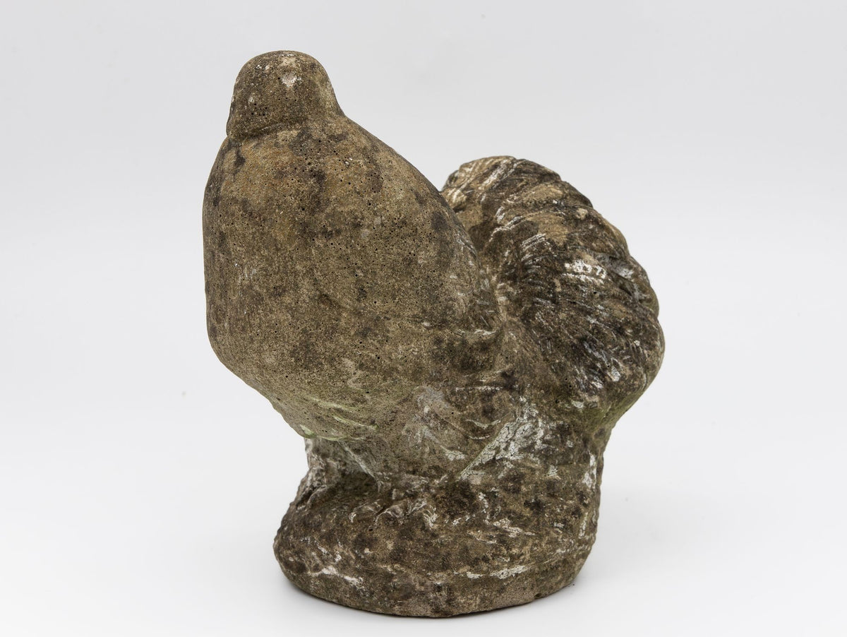 Reconstituted Stone Dove Garden Ornament, English Mid 20th C,