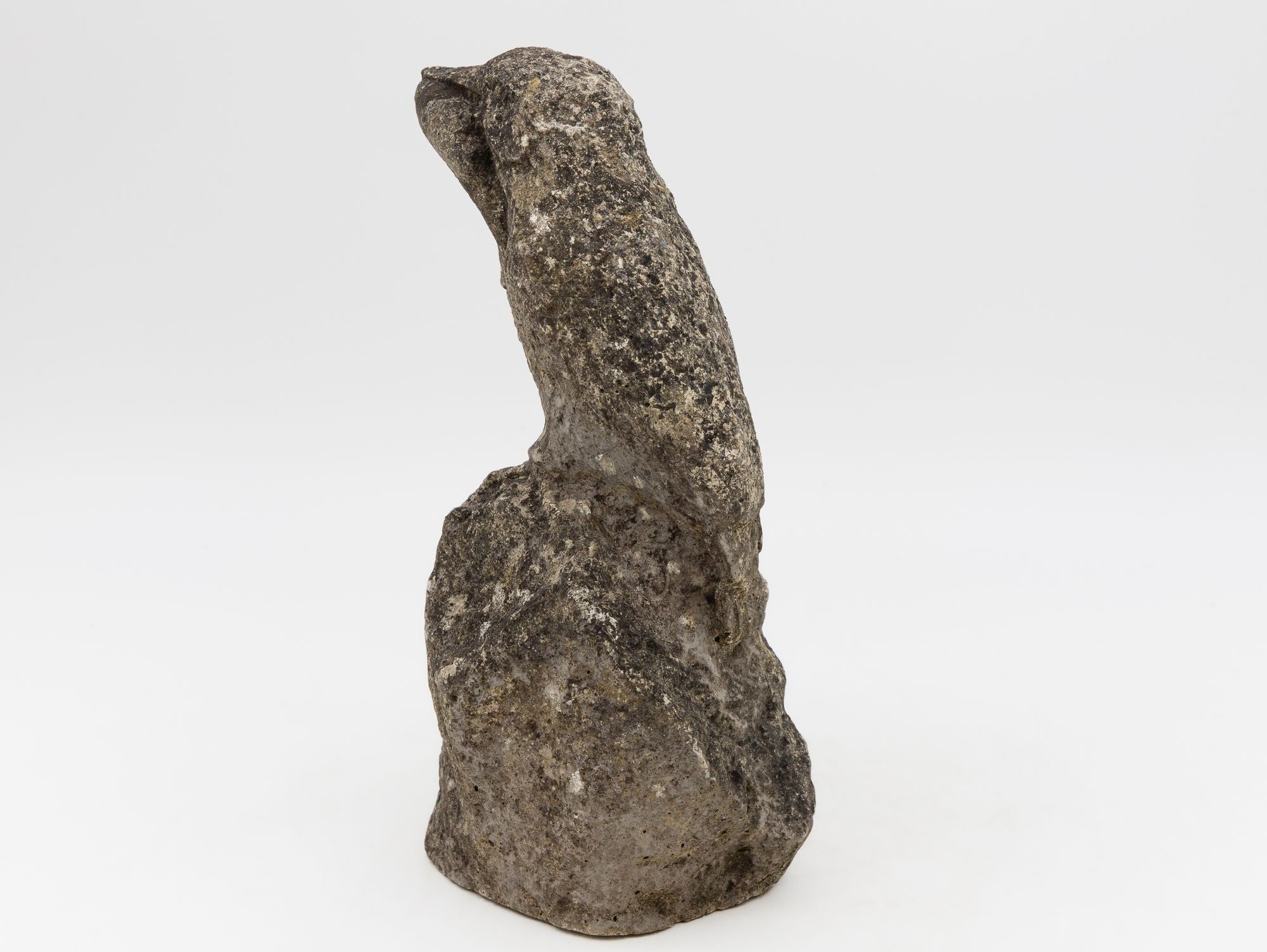 Reconstituted Stone Raven, English Mid 20th C.
