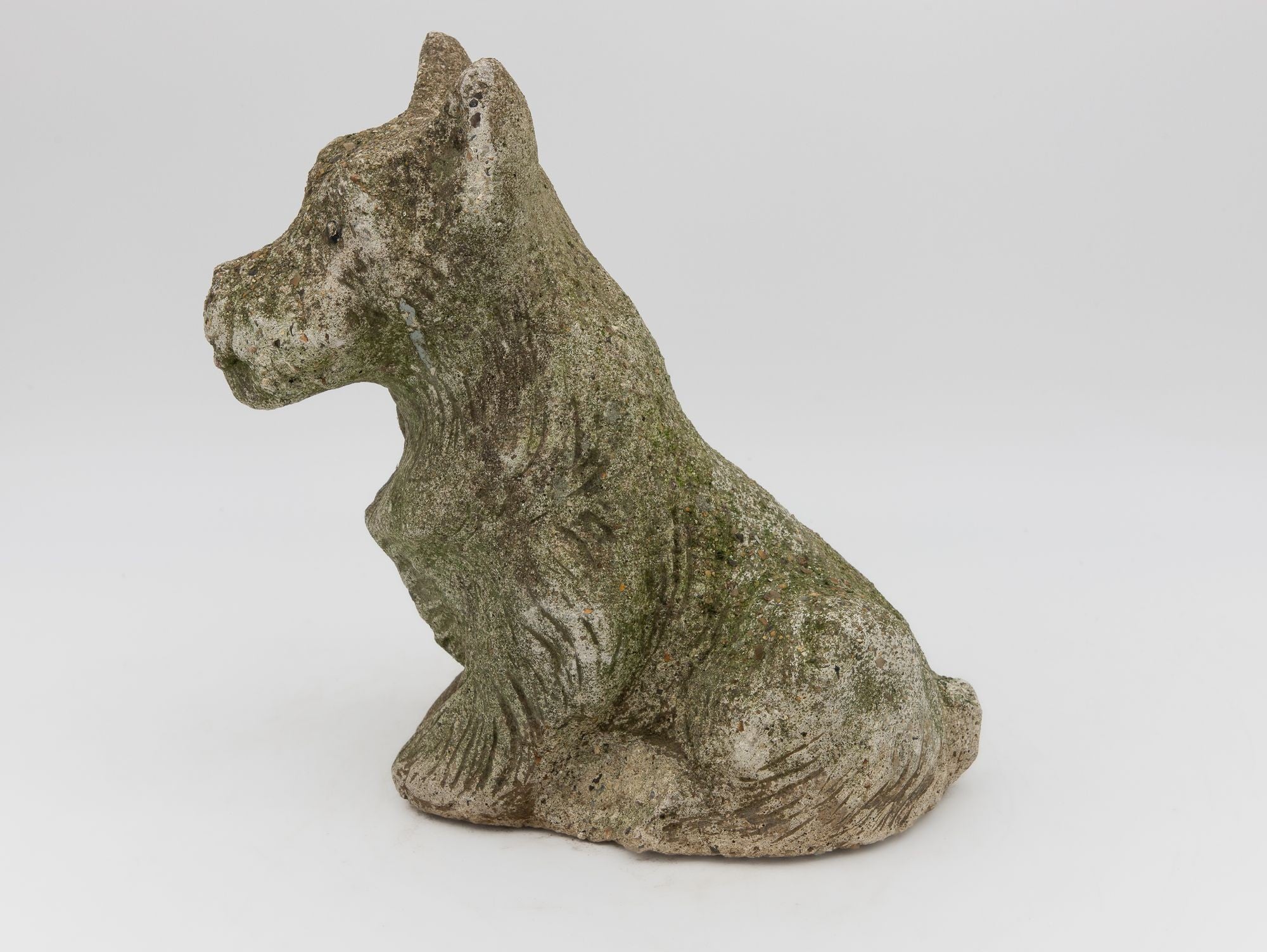 Composite Stone Scottie or Westie Dog, English Mid 20th C.