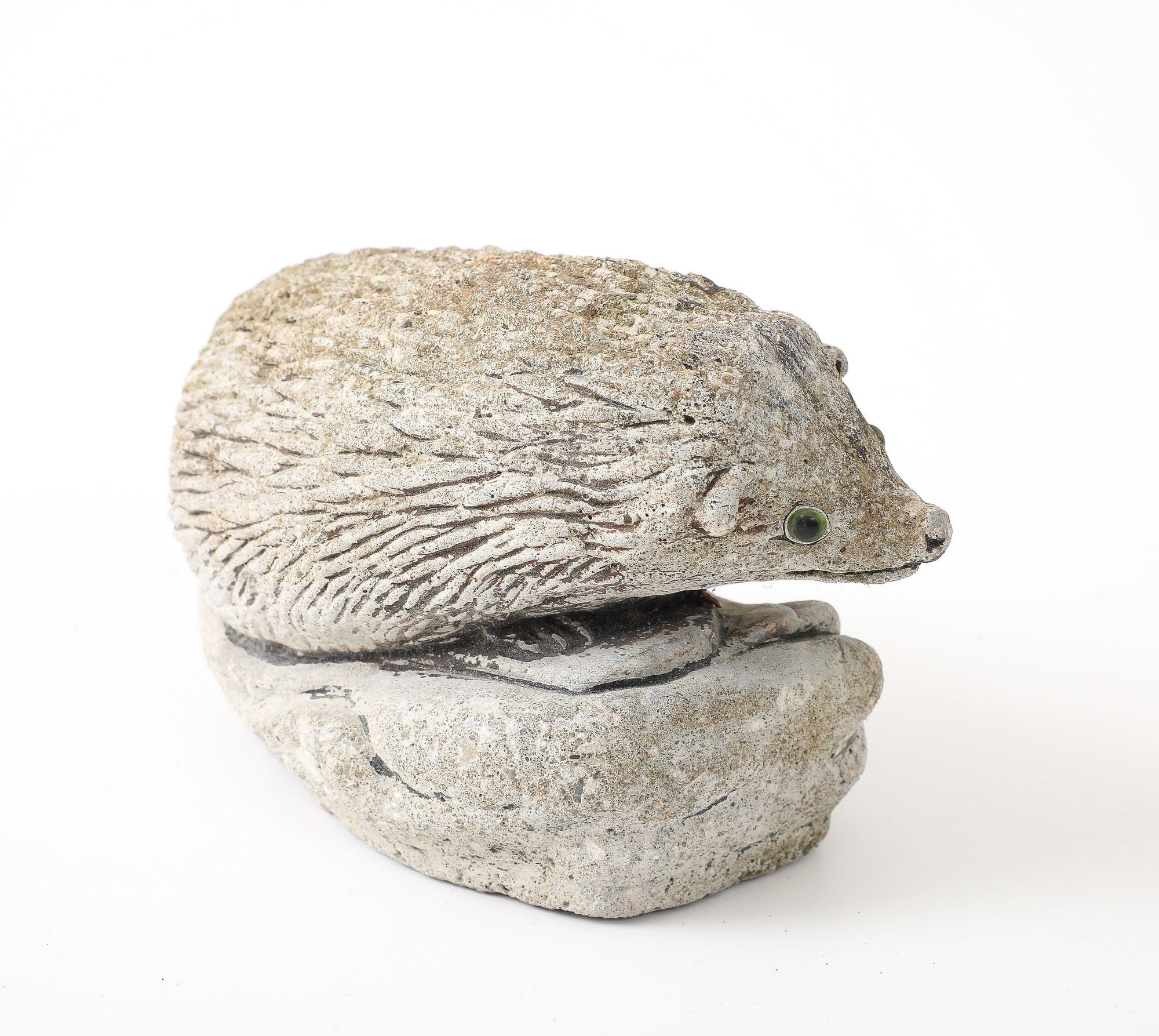 Reconstituted Stone Hedgehog Garden Ornament, 20th Century