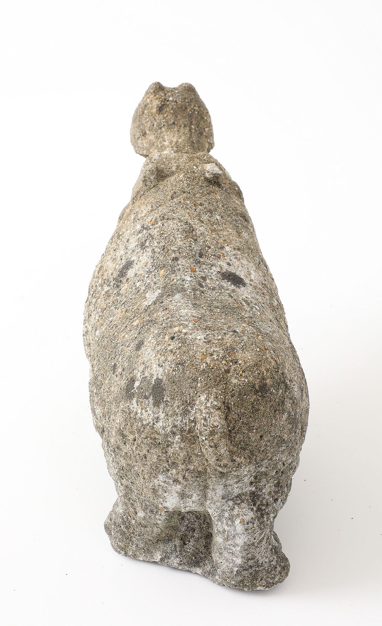 Composite Stone Hippopotamus Garden Ornament, English 20th Century