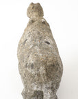 Composite Stone Hippopotamus Garden Ornament, English 20th Century