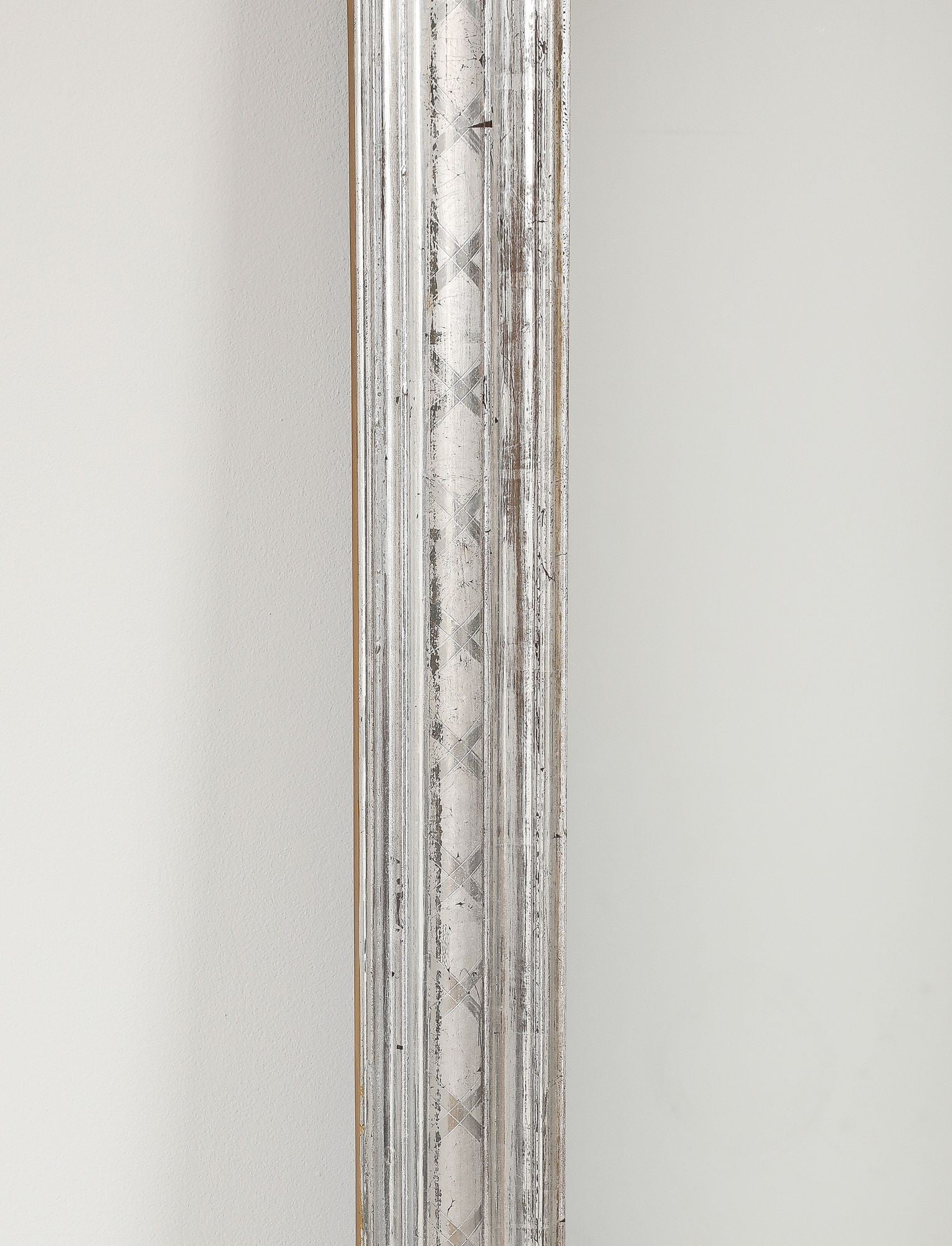 French Silver Gilt Louis Philippe Mirror, Late 19th C.